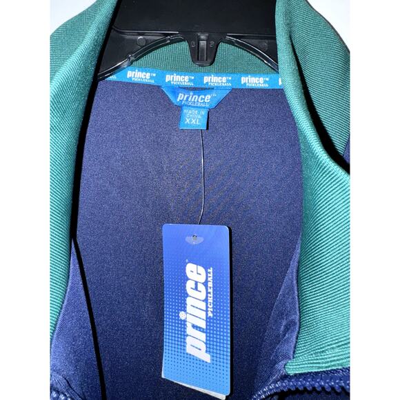 Prince Pickleball Men’s Jacket XXL Full Zip Navy Blue NWT - Picture 4 of 8